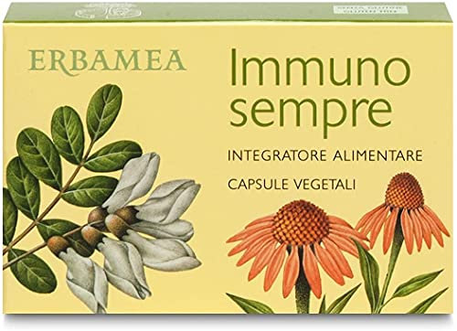 Erbamea immunosempre 30 capsule con echinacea acerola astragalo quercetina