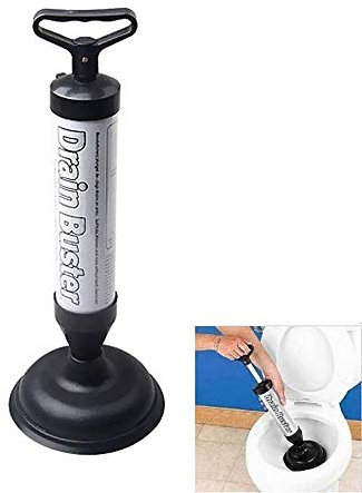 YLXD Toilet Plunger,Toilet Air Plunger,Air Pump Drain Unblocker | Pneumatic Plunger,Powerful Drain Plunger with 2 Type Suction Cups, Suitable for Toilet, Bathtub, Shower, Sink