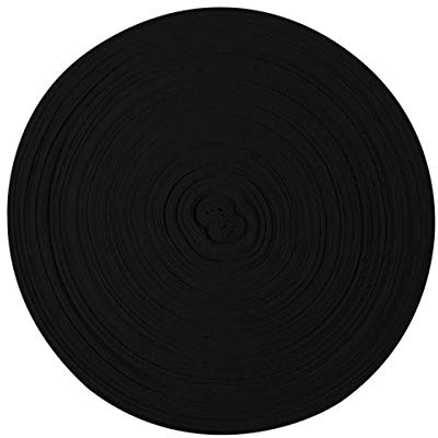 JJJ Prime Saumband, 20 m - 10 mm, Fischgrätenmuster, schwarzes Band in Premiumqualität, beige, Wimpelkette zum Nähen, für Kunst und Handwerk, ideal für Schneidern, Schürzen, waschbar und langlebig