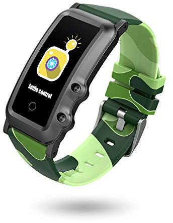 BIGCHINAMALLKids Fitness Trackers, Boys Girls Activity Tracker Smartwatch Kid Watches With Heart Rate Monitor Digital Alarm Clock Best Kids Gift (Painted green)
