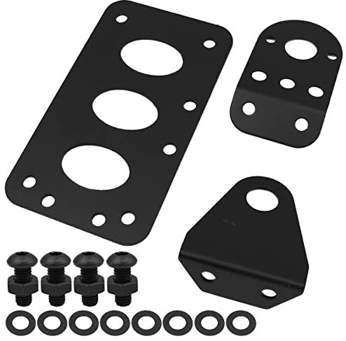 Shiwaki Motorcycle Side Mount Bracket Universal Taillight License Plate Holder turn signal bracket -Black