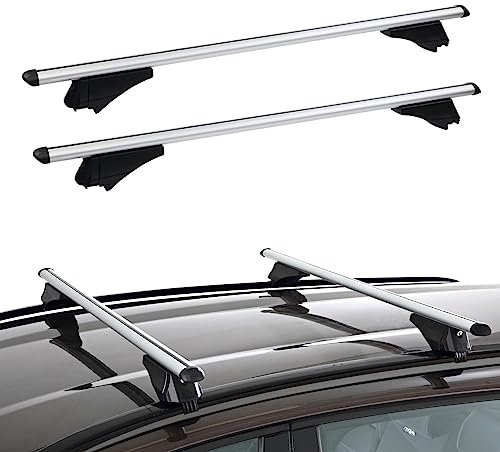 Dachträger Querträger Träger Alu Silber für VW Passat B8 Kombi Variant ab 2014- passend abschließbar Alu Grundträger Querbalken Set E-Parts24