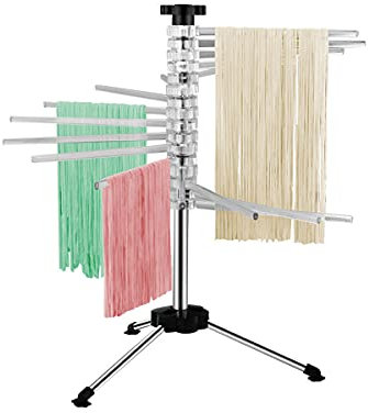 SOYDAN Pasta Drying Rack Collapsible,Pasta Dryer Rack with 16 Suspension,Kitchen Noodle Drying Foldable Rack/131