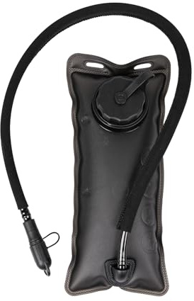 TOPTACPRO 1L mini hydratiseringsblåsan, läckagesäker fuktbehållare BPA fri vattenförvaring urinblåsa vätskeväska för utomhuscamping (svart)