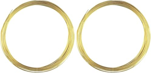 Gütermann/KnorrPrandell 6463088 - De Alambre de latón 0,8 mm Ø5m [Importado de Alemania] (Paquete de 2)