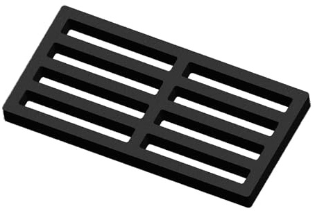 Kaminrost/Ascherost Eckig 220 x 110 x 15 mm passend für GKT ** Kaminöfen inkl. Modellübersicht - Ascherost Kamin aus massivem Stahl - Feuerrost feuerfest & hitzebeständig