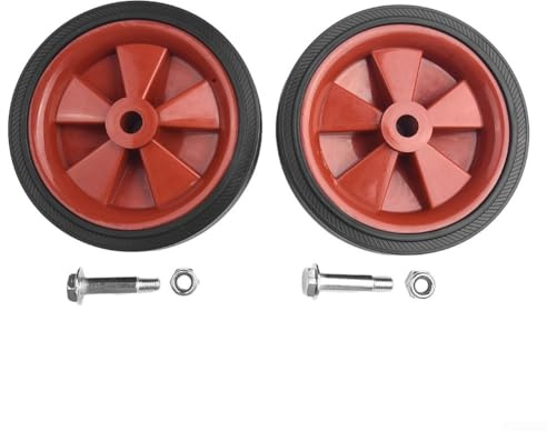 CYRENT 2 pezzi ruote di ricambio per compressori d'aria, 120 mm/148 mm, ruote per compressori, design antiscivolo resistente agli urti, con assorbimento degli urti (5 pollici)