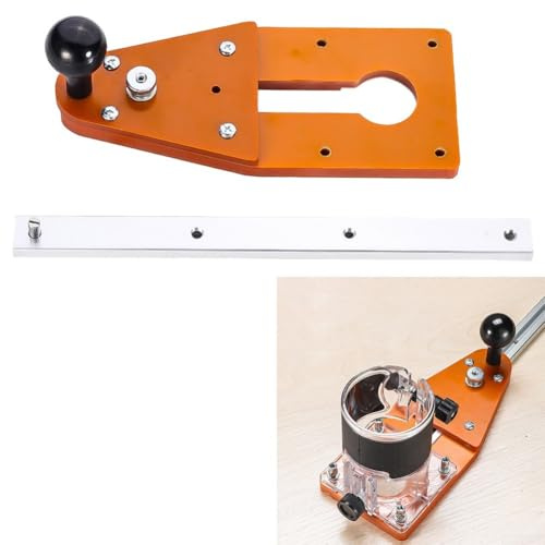 Maschera di taglio circolare, taglierina circolare regolabile per la lavorazione del legno Trim Groove Routing su pannelli di legno rotondi