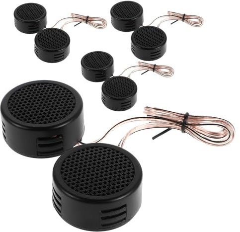 Veemoon 4 Coppie Tweeter a Cupola per Auto 500W Unità Tweeter per Impianto Stereo Veicolare Accessori per Modifica Audio Auto Installazione Rapida e Compatibilità