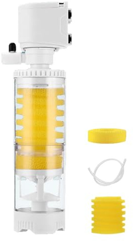 Aquarium - Schwammfilter für Aquarium | Effiziente Filtration mit verbesserter Sauerstoffanreicherung | Leise Design-Fischpflegeausrüstung | Bio-Schaumreinigungssystem für tropische Süßwasser-Betta-Ga