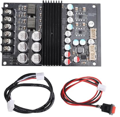 Cosiki Scheda Amplificatore di Potenza, Amplificatore Stereo Ad Alte Prestazioni da 100 W a 2, Scheda con Design a Feedback Chiuso, Ideale per Altoparlanti Wireless, Soundbar, subwoofer.