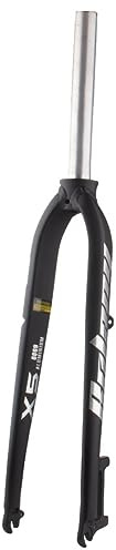 WIQUYBML Forcella Rigida per MTB con Freno a Disco, 26/27,5/29, Tubo Dritto Senza Filettatura da 1-1/8, Forcella Anteriore Ultraleggera per Bicicletta, QR 9x100mm, Lega di Alluminio, per