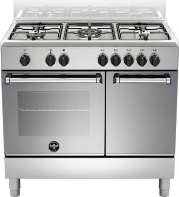 AMN9P5EXVC - Cucina a Gas con Forno Elettrico 5 Fuochi 90x60 cm Inox Classe Energetica A