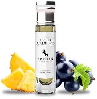 Arabian Opulence FR78 GREED ADVENTURES Roll-on Parfümöl | Konzentriertes Parfüm Körperöl | Langanhaltendes Parfüm auf Ölbasis für Männer | Reisegröße Alkoholfreies weiches Parfümöl Fläschchen (6ml)