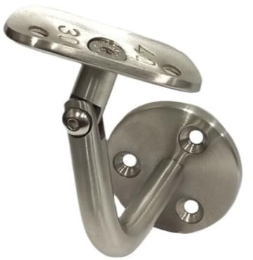 Support Platine Mural Articulé Inox Satinée Garde Corps