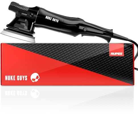 Rupes Bigfoot LHR15ES Pulidora Excéntrica | Hub de 15 mm - Placa de Soporte de 125 mm - 500 W | Control de Velocidad - Vibración Mínima | Adecuado para Principiantes y Profesionales