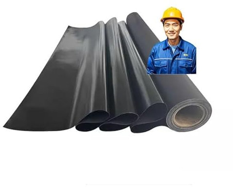 Manta de soldadura ignífuga de fibra de vidrio ignífuga, alfombrilla de soldadura, escudo de seguridad, manta de soldadura para gasolinera, soldadura por arco, chispa, 50 m x 0,9 mm, color negro
