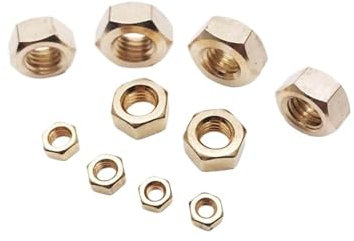 LIUCH DIN934 Messing Sechskantmutter Sechskantmuttern M1 M1,2 M1,4 M1,6 M2 M2,5 M3 M3,5 M4 M5 M6 M7 M8(M1.4 200PCS)