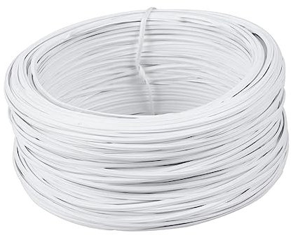 SEWOART 55 Meter Leimbeschichteter Draht Zum Binden Von Garteneisendraht Und Elektrogeräte Draht