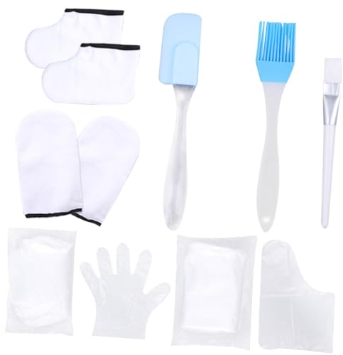 Hohopeti Lot de Soin Mains et Pieds Spa Paraffine Taille Unique Crème Hydratante Gommage Exfoliant Soin Visage et Corps Accessoires Professionnels pour Usage Domestique Couleur Aléatoire
