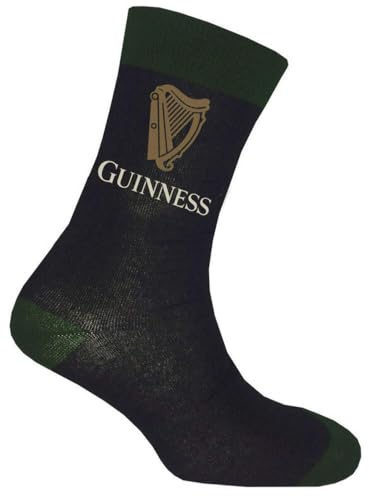 Guinness Irish Label Harp Pour Des Hommes Chaussettes Noir