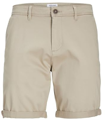 JACK & JONES Herren Chino Shorts Regular Fit 12165604,Crockery,XL