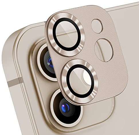 AFARER Pack of 2 for iPhone 12 Mini Camera Protection Metal, 9H Hardness HD Camera Protective Film Lens, Lens Protection, Ultra Thin, Tempered Glass Cover, Armoured Protection Film, Strong Adhesion,