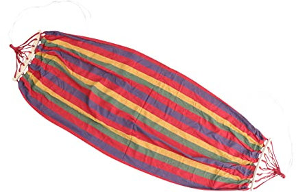 GANAZONO 1stk Mit Regenbogenstreifen Hängendes Schaukelbett Fallschirm-hängemattenschaukel Schwingen Patio-hängemattenschaukel Indoor-hängesessel Kind Segeltuch Gartenstuhl