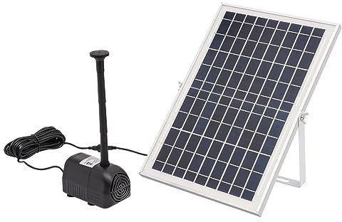 Solar Springbrunnen, 10W 1000L/h Solar Teichpumpe, Solar Teichpumpe, Solar Wasserpumpe Schwimmende Fontäne, Pumpe für Garten,Wasserspiele,Vogel-Bad, 2,5m Maximale Förderhöhe, 2m Maximale Wasserhöhe