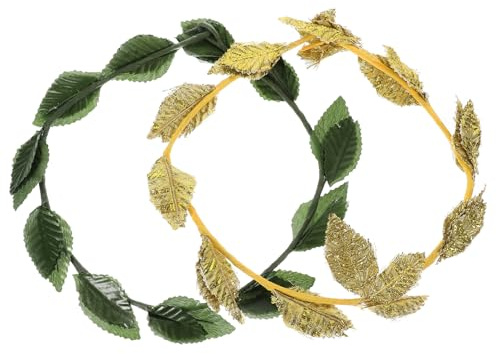 Alipis 2stücke Römischer Blattkranz Haarreif Für Cosplay Und Hochzeiten Elegante Blätterkrone Für Besondere Anlässe Für Hochzeiten Partys Und Kostüme