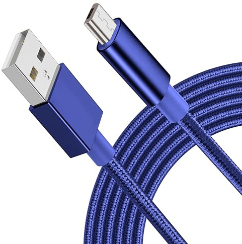 Micro USB Cable Braided USB A to Micro Charge Cable Android Charger Cable Data Sync Cord Compatible with Samsung Galaxy J7,S7,S6,Kindle Fire,Fire HD Tablet,Sony,HTC,LG,Moto,Huawei (3 Metres)