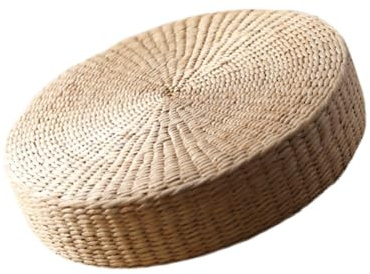 Milageto Cuscino da Meditazione Cuscino da Pavimento Tatami Tappetino da Yoga Comodo Cuscino da Seduta Cuscino da Pavimento in Tifa per l'arredamento del, 30 cmX10 cm