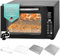 A-Rival Minibackofen mit Umluft | 45+3l - GS-Geprüft, DE | Mini Backofen mit Umluft - 12 Programmen, Powerboost, 8h Timer | Minibackofen 45l - Umluft, Ober und Unterhitze bis 230° Grad | inkl. Zubehör