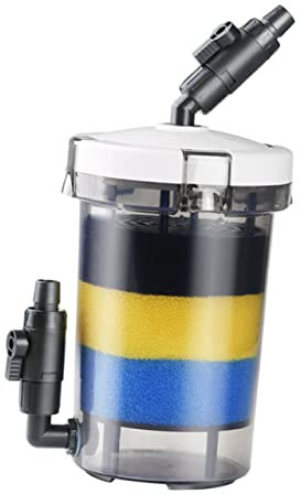 Milisten Filtro Frontal Sistema de Filtración para Acuario Transparente Serie EW y Material de Filtro de Plástico para Cría de Peces Pequeños