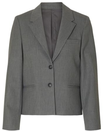 SELECTED FEMME Slfrita Lano Blazer Noos, Melange Grigio Medio, 50