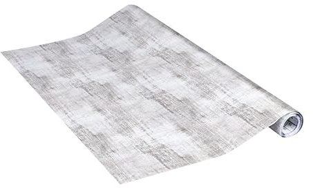 Venilia Möbelfolie selbstklebend, Shabby Holz Grau, 45 cm x 2 m, Deco Standard, PVC, langlebig, einfache Entfernung, hitzebeständig, reißfest, 56141