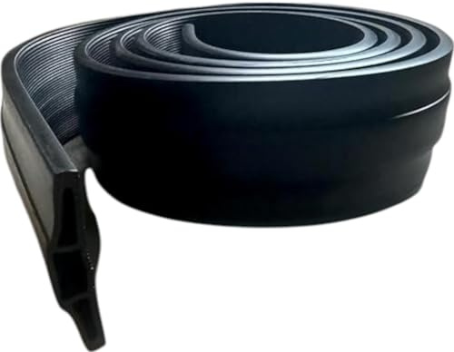 Pro Home Floor Cable Protector Heavy Duty Rubber Wire Cover Non-Slip Protect Cables & Prevent Trip Hazards Outdoor Cord Protector (Black, 4.5m)