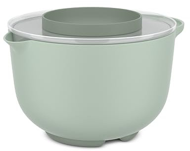 Mepal - Tazón para mezclar con tapa Chef it - Base antideslizante - Apto para microondas y lavavajillas - Bol - El material resiste hasta 110°C - 3000 ml - Nordic sage