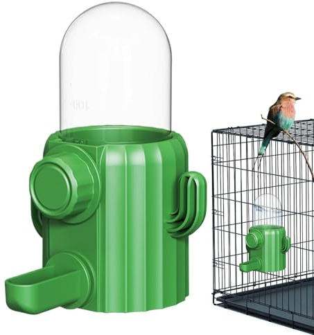 Kezvmhy Bird Water Feeder, Bird Water Dispenser | Cactus Automatic Bird Water Dispenser, Bird Cage Accessories, Water Feed Supplies for Cockatiel Love Bird Canary