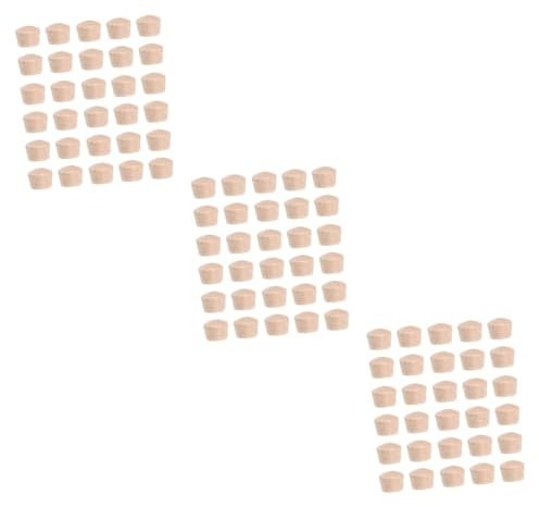 Tofficu 3 Set Tappo Del Foro Della Vite Tasselli Per Mobili Mobilia Tappi Con Testa in Legno Duro Tappo A Testa Tonda Tappi Di Legno Decorativo in Beige 300 Pezzi * 3