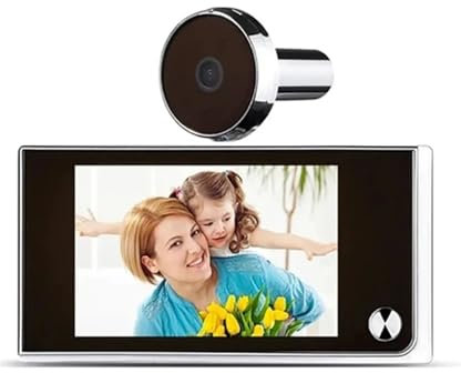 AMRTTWY Video Doorbell Spioncino digitale con telecamera for porta, LCD da 120°, 2 milioni di pixel HD, monitor esterno for campanello Kitty Eye,Rilevamento del Movimento Umano