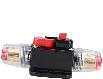 Anneome 50a Sicherungshalter Für Leistungsschalter-rückstellsicherung Auto-schutzschalter Für Audioanlage Reset-Schalter Für Motorrad-Boots-schutzgerät