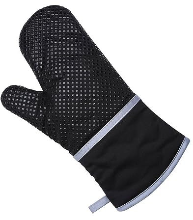 Guanti da forno con rivestimento in silicone 260 ℃ guanti da forno per cucina cottura alla griglia supporti per pentole strumenti di cottura