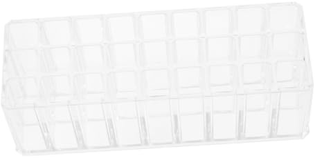 VICASKY Espositore per con Scomparti Organizzatore Trasparente per Cosmetici per Lipstick e Strumenti per Nail Art Design e Decorativo per Casa e Negozio