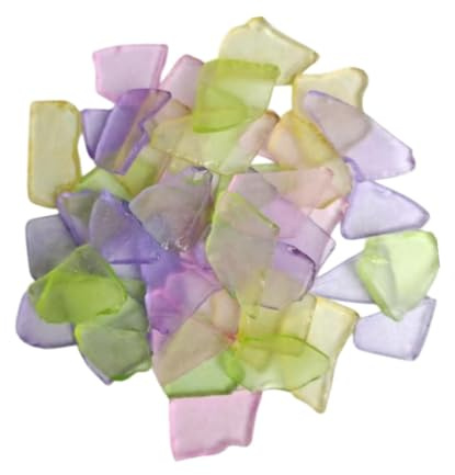 Verre de mer plat pour travaux manuels, fontaine, roches, décoration de fête, aquarium, 3 couleurs, 1 cm à 3 cm, 1cm to 3cm, Polyester, comme description