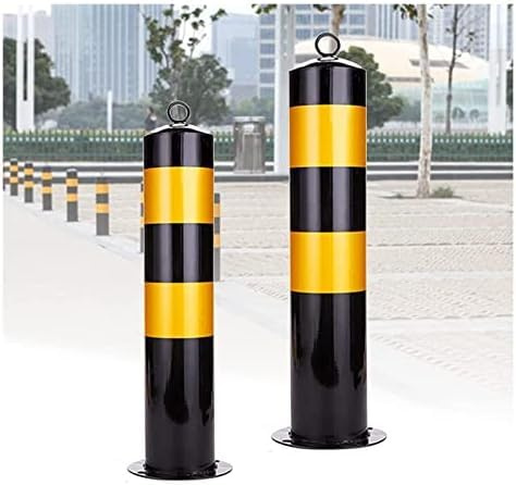 Dissuasori di parcheggio in calcestruzzo – pali di sicurezza resistenti con nastro riflettente per vialetti e aree commerciali
