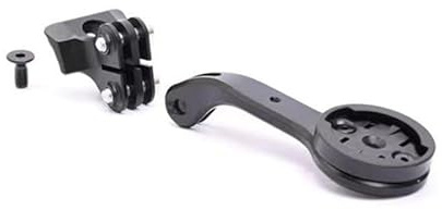 FUANA Support d'ordinateur de vélo pour vélo Trek Madone pour SLR Bike Support GPS pour Garmin pour Bryton pour Wahoo en alliage d'aluminium 105 x 35 mm Noir