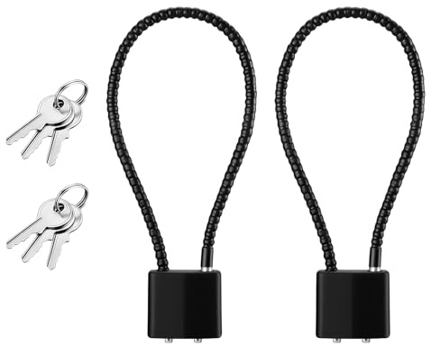 2 Piezas Candado Cable Acero con Llave, Candado de Cable, Candado Taquilla