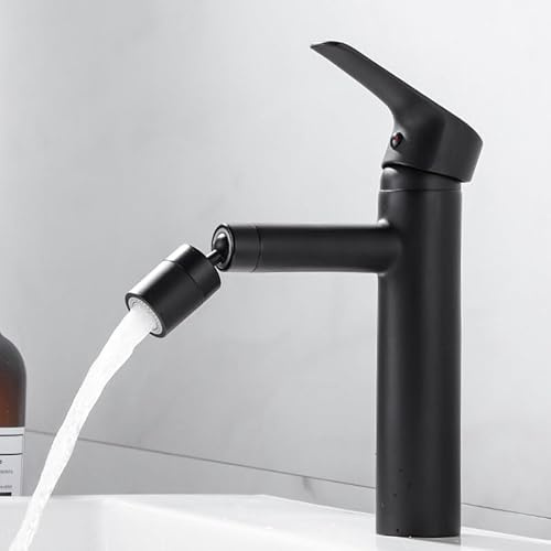 Bathroom Basin Faucet 360 Rotation Thermostat Water Tap Chrome/Black Press Switch Constant Temperature Mixer