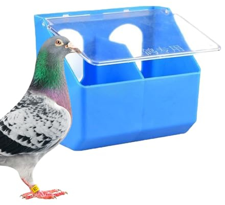 Mangeoires pour Oiseaux Extérieur | Bol Étanche De Grande Capacité,Boîte Distributeur De Nourriture pour Pigeon De Compagnie,pour Perruche Caille Perroquet Volaille Poulet en Intérieur Et